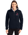 St. Louis Cardinals Cooperstown Cutter & Buck Cascade Eco Fleece Womens Pullover Jacket Navy Blue Front Thumbnail Image