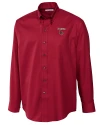 View image 2: Louisville Cardinals Cutter & Buck Epic Easy Care Fine Twill Mens Long Sleeve Dress Shirt Cardinal Red Mannequin