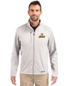 Houston Astros Cooperstown Cutter & Buck Evoke Softshell Recycled Full Zip Mens Jacket CONCRETE Front Thumbnail Image