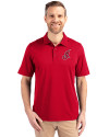 Cleveland Indians Cooperstown Cutter & Buck Forge Stretch Mens Big and Tall Polo Cardinal Red Front Thumbnail Image