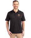 San Francisco Giants Cooperstown Cutter & Buck Forge Stretch Mens Big & Tall Polo Black Front Thumbnail Image