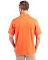 Detroit Tigers Cooperstown Cutter & Buck Forge Stretch Mens Big & Tall Polo College Orange Back Thumbnail Image