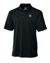 Arkansas Razorbacks Alumni Cutter & Buck CB Drytec Genre Textured Solid Mens Big and Tall Polo Black Mannequin Thumbnail Image