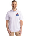 Toronto Blue Jays Cooperstown Cutter & Buck Virtue Eco Pique Recycled Mens Big and Tall Polo White Front Thumbnail Image