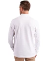 Arkansas Razorbacks Alumni Cutter & Buck Advantage Eco Tri-Blend Pique Mens Big and Tall Long Sleeve Polo White Back Thumbnail Image