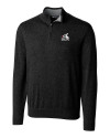 Chicago White Sox Cooperstown Cutter & Buck Lakemont Tri-Blend Mens Big and Tall Quarter Zip Pullover Sweater Black Mannequin Thumbnail Image