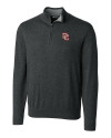 Washington Nationals Cooperstown Cutter & Buck Lakemont Tri-Blend Mens Big and Tall Quarter Zip Pullover Sweater Charcoal Heather Mannequin Thumbnail Image