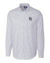 Washington Nationals Cooperstown Cutter & Buck Stretch Oxford Stripe Mens Big and Tall Long Sleeve Dress Shirt Light Blue Mannequin Thumbnail Image