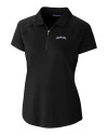 Colorado Rockies Cooperstown Cutter & Buck Forge Stretch Womens Short Sleeve Polo Black Mannequin Thumbnail Image