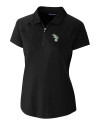 Athletics Cooperstown Cutter & Buck Forge Stretch Womens Short Sleeve Polo Black Mannequin Thumbnail Image