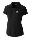 Chicago White Sox Cooperstown Cutter & Buck Forge Stretch Womens Short Sleeve Polo Black Mannequin Thumbnail Image
