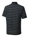 View image 3: Cutter & Buck Resolve Stripe Polo Black/Hunter Mannequin Back