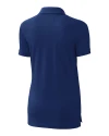 Chicago Cubs Cooperstown Cutter & Buck Advantage Eco Tri-Blend Pique Womens Polo Indigo Mannequin Back Thumbnail Image