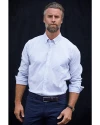 Cutter & Buck Stretch Oxford Stripe Mens Long Sleeve Dress Shirt FB_LFS_HG 1 Thumbnail Image