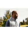View image 13: Cutter & Buck Rainier Recycled Insulated Puffer Mens Big & Tall Full Zip Vest Polished Medium Gray Lifestyle 4
