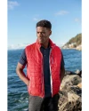 View image 15: Cutter & Buck Rainier Recycled Insulated Puffer Mens Big & Tall Full Zip Vest Red Lifestyle 1