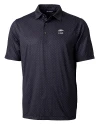 Arkansas Razorbacks Alumni Cutter & Buck Pike Double Dot Print Stretch Mens Polo Black Mannequin Thumbnail Image