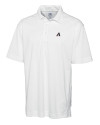 Arizona Diamondbacks Cooperstown Cutter & Buck Genre Textured Solid Mens Polo White Mannequin Thumbnail Image