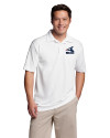 Chicago White Sox Cooperstown Cutter & Buck Genre Textured Solid Mens Polo White Front Thumbnail Image