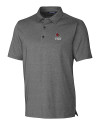 Louisville Cardinals Alumni Cutter & Buck Forge Heathered Stretch Mens Polo Charcoal Heather Mannequin Thumbnail Image