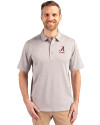 Alabama Crimson Tide Alumni Cutter & Buck Forge Heathered Stretch Mens Polo Polished Heather Front Thumbnail Image