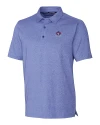 Toronto Blue Jays Cooperstown Cutter & Buck Forge Heathered Stretch Mens Polo Tour Blue Heather Mannequin Thumbnail Image
