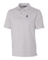 Chicago Cubs Cooperstown Cutter & Buck Forge Heathered Stretch Mens Polo Polished Heather Mannequin Thumbnail Image
