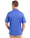 New York Mets Cooperstown Cutter & Buck Forge Pencil Stripe Stretch Mens Polo Chelan Blue Back Thumbnail Image