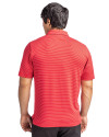 Toronto Blue Jays Cooperstown Cutter & Buck Forge Pencil Stripe Stretch Mens Polo Red Back Thumbnail Image