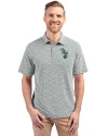 Athletics Cooperstown Cutter & Buck Virtue Eco Pique Botanical Print Recycled Mens Polo Hunter Green Front Thumbnail Image