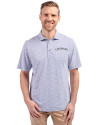 Colorado Rockies Cooperstown Cutter & Buck Virtue Eco Pique Botanical Print Recycled Mens Polo Hyacinth Front Thumbnail Image