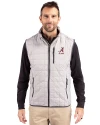 Alabama Crimson Tide Alumni Cutter & Buck Rainier PrimaLoft® Mens Eco Insulated Full Zip Puffer Vest Polished Medium Gray Front Thumbnail Image