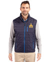 Seattle Mariners Cooperstown Cutter & Buck Rainier PrimaLoft® Mens Eco Insulated Full Zip Puffer Vest Dark Navy Front Thumbnail Image