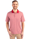 Cutter & Buck Forge Tonal Stripe Stretch Mens Polo CDR PRO_HG 1 Thumbnail Image