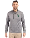 Athletics Cooperstown Cutter & Buck Stealth Heathered Quarter Zip Mens Pullover Elemental Grey Front Thumbnail Image