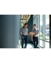 View image 3: Cutter & Buck Forge Polo Heather Stripe Tailored fit Black Lifestyle 1