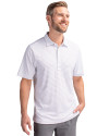 Cutter & Buck Forge Pencil Stripe Stretch Mens Big and Tall Polo WH PRO_HG 3 Thumbnail Image