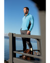 View image 4: Cutter & Buck Traverse Colorblock Stretch Quarter Zip Mens Pullover Lakeshore Lifestyle