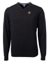 Missouri Tigers Alumni Cutter & Buck Lakemont Tri-Blend Mens V-Neck Pullover Sweater Black Mannequin Thumbnail Image