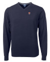 Auburn Tigers Alumni Cutter & Buck Lakemont Tri-Blend Mens V-Neck Pullover Sweater Liberty Navy Mannequin Thumbnail Image