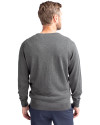 Boston Red Sox Cooperstown Cutter & Buck Lakemont Tri-Blend Mens V-Neck Pullover Sweater Charcoal Heather Back Thumbnail Image