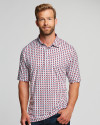 View image 5: Cutter & Buck Pike Polo Checkerboard Print Embark Front 2