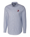 St. Louis Cardinals Cooperstown Cutter & Buck Stretch Oxford Mens Long Sleeve Dress Shirt Light Blue Mannequin Thumbnail Image