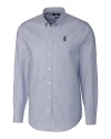 Chicago Cubs Cooperstown Cutter & Buck Stretch Oxford Mens Long Sleeve Dress Shirt Light Blue Mannequin Thumbnail Image
