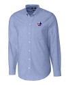 Montreal Expos Cooperstown Cutter & Buck Stretch Oxford Mens Long Sleeve Dress Shirt French Blue Mannequin Thumbnail Image