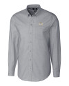 Milwaukee Brewers Cooperstown Cutter & Buck Stretch Oxford Mens Long Sleeve Dress Shirt Charcoal Mannequin Thumbnail Image