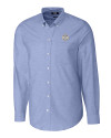 Milwaukee Brewers Cooperstown Cutter & Buck Stretch Oxford Mens Long Sleeve Dress Shirt French Blue Mannequin Thumbnail Image