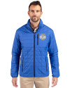 Milwaukee Brewers Cooperstown Cutter & Buck Rainier PrimaLoft®  Mens Big and Tall Eco Insulated Puffer Jacket Royal Front Thumbnail Image