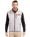 Pittsburgh Pirates Cooperstown Cutter & Buck Rainier PrimaLoft® Mens Big and Tall Eco Insulated Full Zip Puffer Vest Polished Medium Gray Front Thumbnail Image