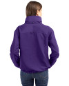 Clemson Tigers Alumni Cutter & Buck Charter Eco Recycled Womens Full-Zip Jacket College Purple Back Thumbnail Image